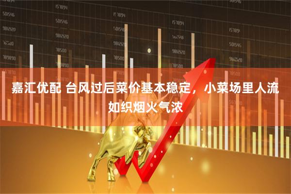 嘉汇优配 台风过后菜价基本稳定，小菜场里人流如织烟火气浓