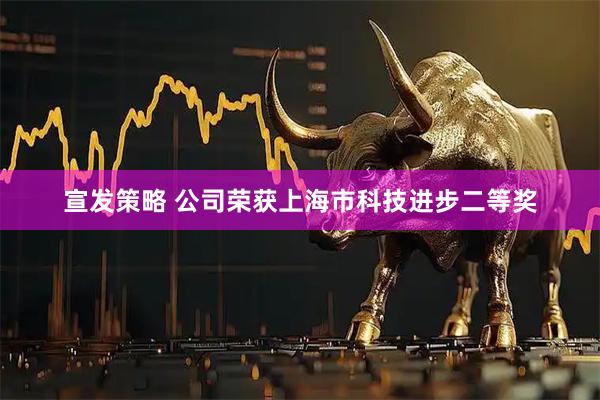 宣发策略 公司荣获上海市科技进步二等奖