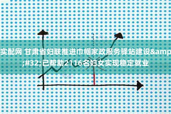 实配网 甘肃省妇联推进巾帼家政服务驿站建设&#32;已帮助2116名妇女实现稳定就业